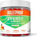 Bulletproof Sugar-Free Tropical Energy Gummies 60 Count Supplement for Daily &amp Sustained Energy with 100mg CoQ10 Daily Value of B12 100mg Brain Octane Oil