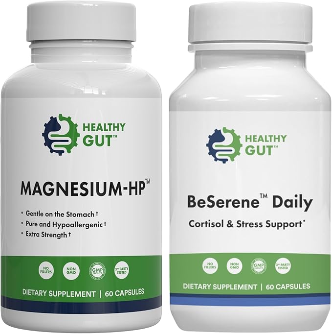 Healthy Gut Magnesium-HP 60 Capsules and BeSerene Daily 60 Capsules