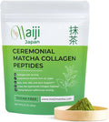 Maiji Japan Matcha Collagen Peptides Powder Supplement Ceremonial Grade Matcha Green Tea Powder (15 Servings Bag)