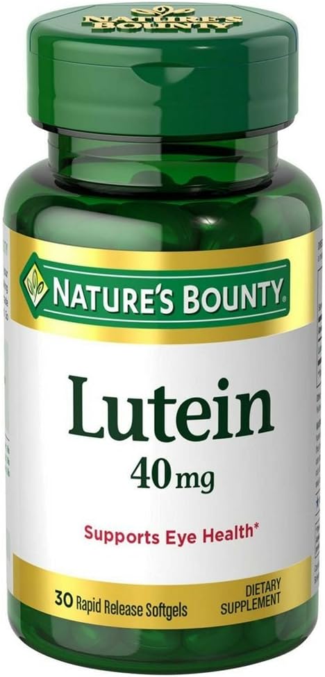 Nature's Bounty Lutein 40 mg Softgels 30 ea (Pack of 6)