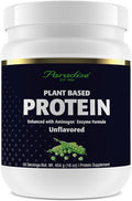 Paradise Herbs Certified Organic Pea Protein Powder Unflavored Vegan Gluten Free Non-GMO Keto Paleo 15 Servings 15.87 oz