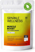 Sparkle Wellness BODYBALANCE Bioactive Collagen Peptides | Collagen Powder Supplement with Hydrolyzed Collagen Peptides &amp Buffered Vitamin C | Muscle Boost (No Flavor) [30-Serves]