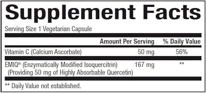 Bioclinic Naturals - EMIQ Activated Quercetin 60 vcaps by Bioclinic Naturals