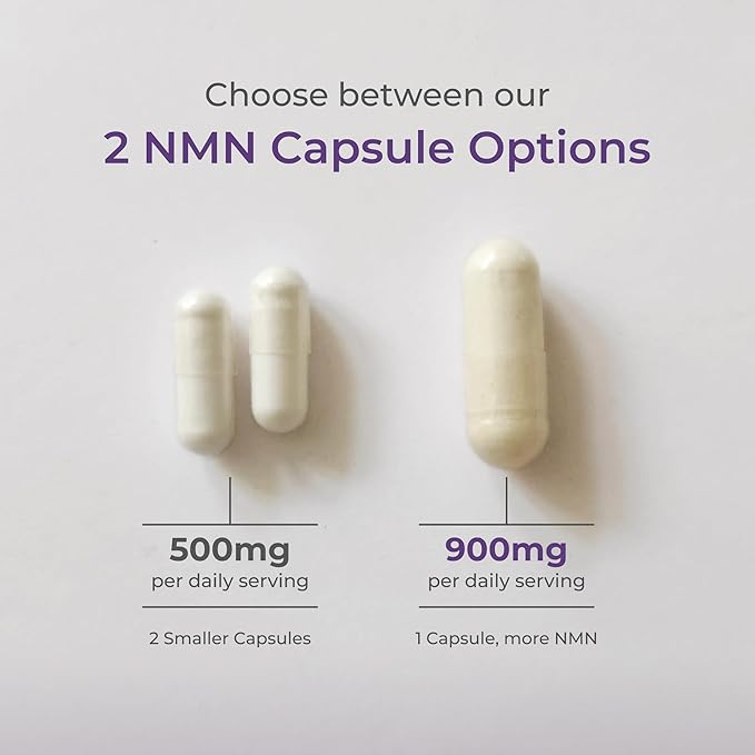 Neurogan Beta NMN (β-NMN) Supplement – 900 mg per Serving 99.6% Purity – NAD+ Precursor for Cellular Energy &amp Vitality – 90 Capsules (3-Month Supply) – Made in USA