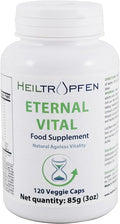 Heiltropfen Eternal Vital - Natural Ageless Vitality | 12-Compound Complex | 120 Veggie Capsules | Dietary Supplement | Third-Party Tested