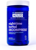 Night time Herbal Decompress - No Melatonin Chamomile Valerian Root Hops Botanical Non-Habit 60 Capsules (30-Day Supply)