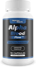 Alpha Blood Flow - Improved Formula - Our Best Alpha Boost Male Blood Circulation Supplements for Men - Circulatory Supplements Best Blood Flow Vasodilator Nitric Oxide Blood Flow Supplements for Men