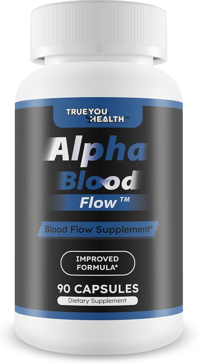 Alpha Blood Flow - Improved Formula - Our Best Alpha Boost Male Blood Circulation Supplements for Men - Circulatory Supplements Best Blood Flow Vasodilator Nitric Oxide Blood Flow Supplements for Men