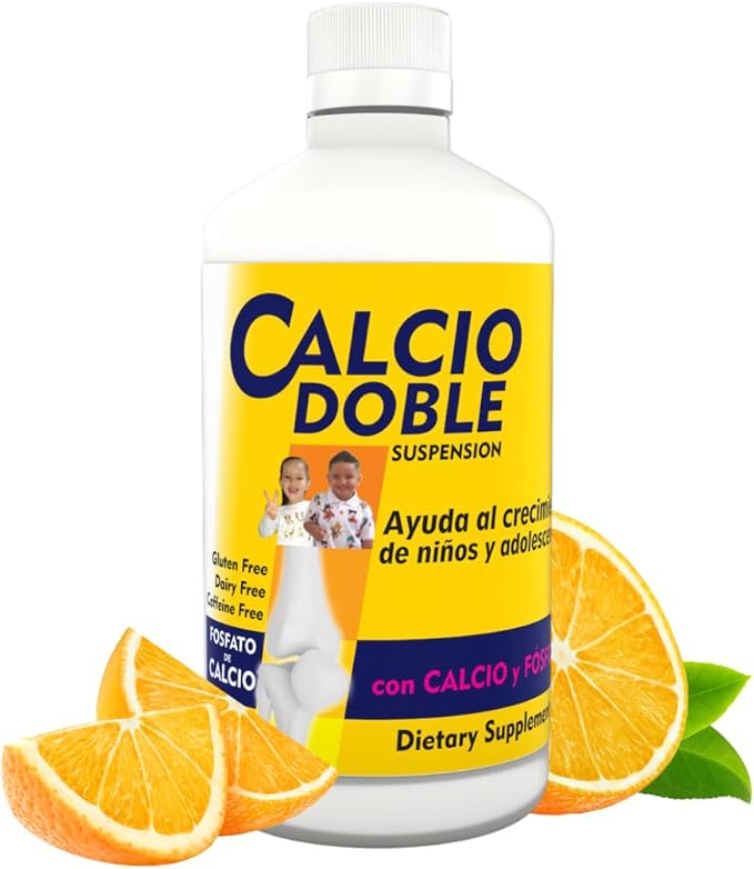Calcio Doble con Calcio y Fósforo para Niños y Jóvenes 11.5 fl oz