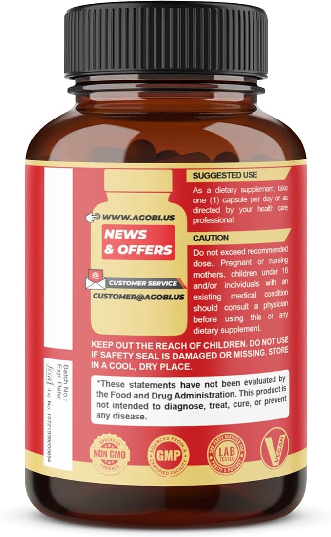 3 Packs 60 Capsules - Ashwagandha Supplement 5200mg - 5in1 with Ginger Turmeric Rhodiola Rosea &amp Black Pepper - Stamina &amp Body Health Support - 6-Month Supply