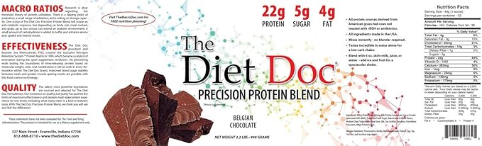 Precision Protein Blend: 2.2lb (Belgian Chocolate)