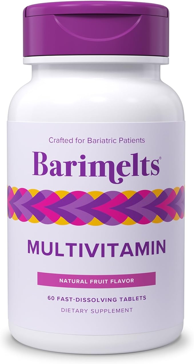 BariMelts Multivitamin - 60 Fast-Dissolving Tablets (1-Month Supply) - Sugar-Free Bariatric Multivitamin for Women Natural Fruit Flavor