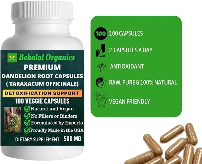 Dandelion Root Quick Release Capsules