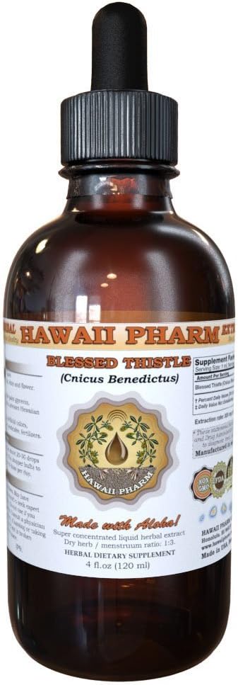 Hawaii Pharm Blessed Thistle (Cnicus benedictus) Liquid Extract 4 oz