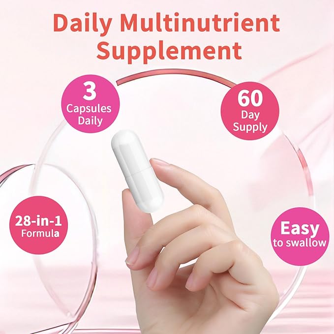 Multivitamin for Women 50+ Daily Women 50+ Multi-Vitamin with Vitamins A BC E for Energy &amp Bone &amp Immune &amp Skin&amp Hair Support 90 ct