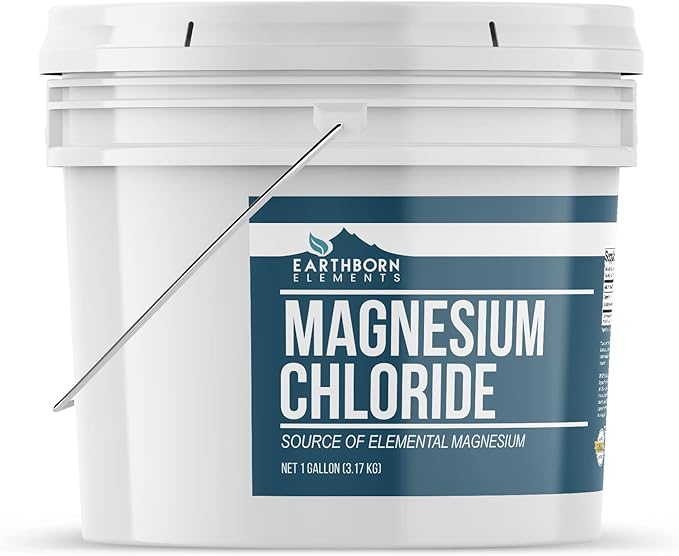 Earthborn Elements Calcium Chloride &amp Magnesium Chloride Bundle (1 Gallon Each) Pure &amp Undiluted Home &amp Pantry Additives
