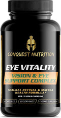 Eye Vitality Vision &amp Eye Support Enhance Eye Health Bilberry Lutein Zeaxanthin. 60 Veggie Caps