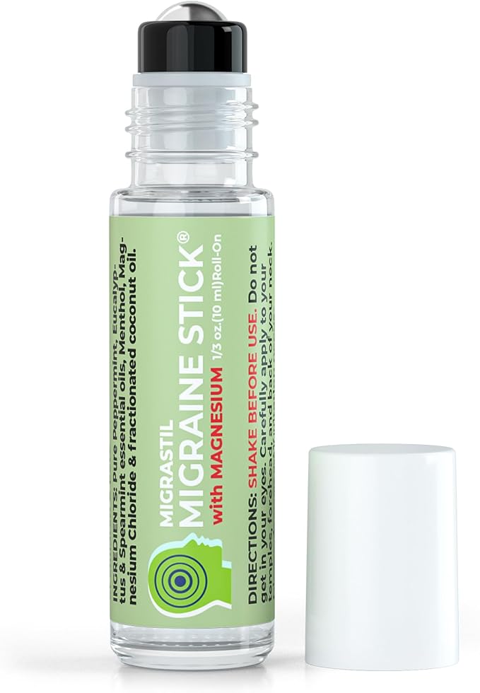 Migrastil Migraine Stick with Magnesium &amp Topical Magnesium Cream Bundle