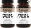 Dr. Schulze's Intestinal Formula #1 - Bowel Movement Supplement for Colon Health Support - Bloating &amp Constipation Aid - Intestinal Cleanse - All-Natural - Plant-Based - Vegan - 90 Count (2 Pack)