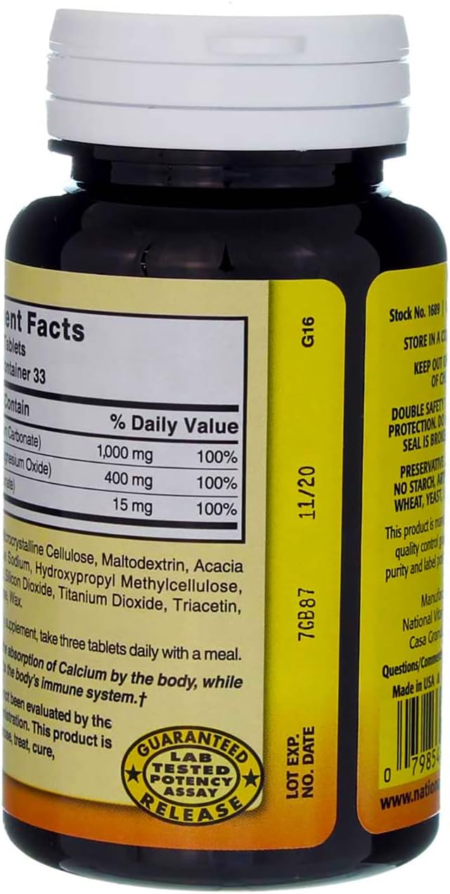 Nature's Blend Calcium Magnesium Zinc 100 Tablets (Pack of 3)