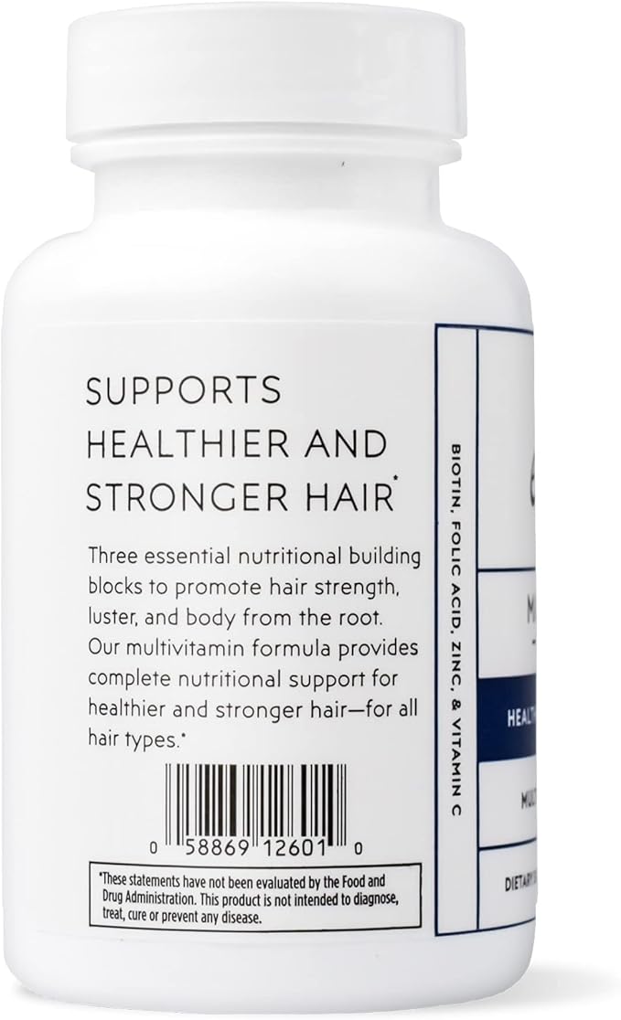 Elon Matrix 5000 Complete Multivitamin — Skin Hair and Nail Growth Vitamins — Healthy Hair Growth Vitamins for Women &amp Men — 5000Mcg Biotin Supplement Pack of 2 (120 Day Supply)
