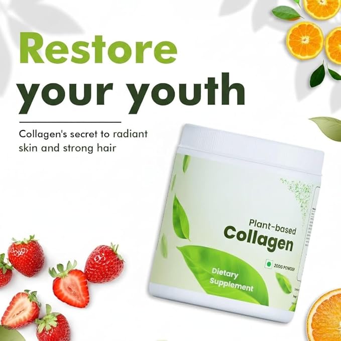 Plant Based Collagen Builder 90GM for Youthful &amp Glowing Skin. Collagen Powder for Men and Women