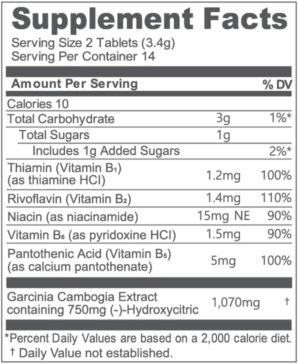 NE:AR Garcinia Cambogia Chews – 750mg HCA from Garcinia Cambogia with Vitamin B Complex – Tasty Shine Muscat Flavor K-Chewables for Daily Metabolism &amp Carbohydrate Support – 28 Chews