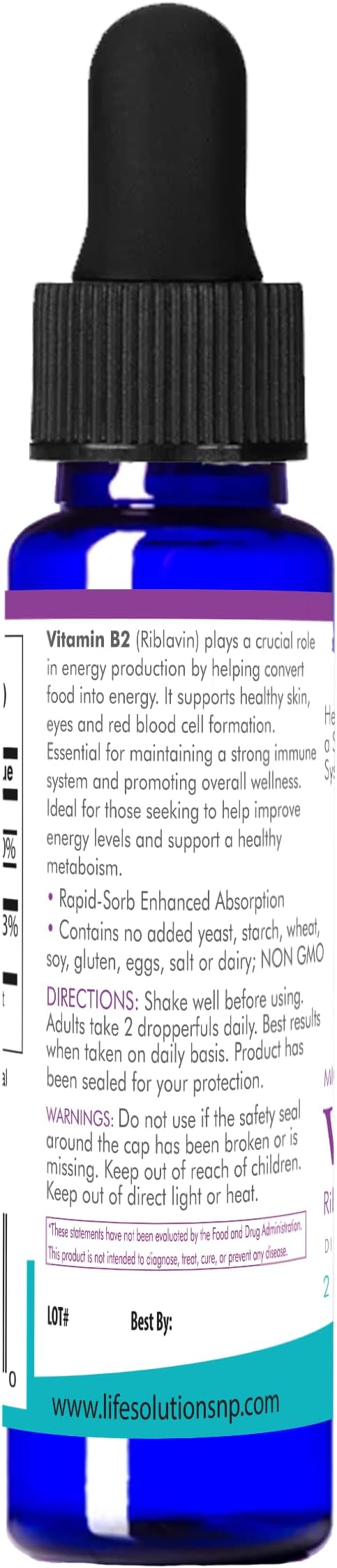 Life Solutions Vitamin B2 Dietary Supplement