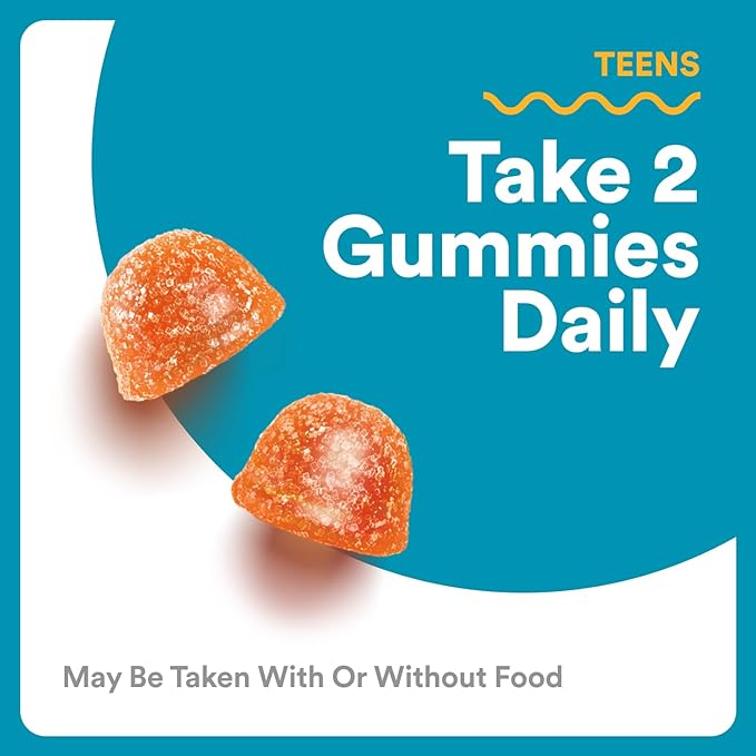SmartyPants Teen Guy Multivitamin Gummies Omega 3 (DHA/EPA) Vitamin D3 C Vitamin B12 B6 A K &amp Zinc Folate Gluten Free Fruit Flavor 60 Count (30 Day Supply)