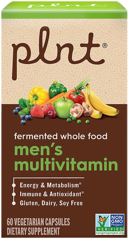 plnt Fermented Whole Food MenaTMs Multivitamin (60 Vegan Capsules)