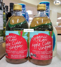Trader Joe Organic Raw Apple Cider Vinegar 16.9fl oz 500ml (Two Bottles)