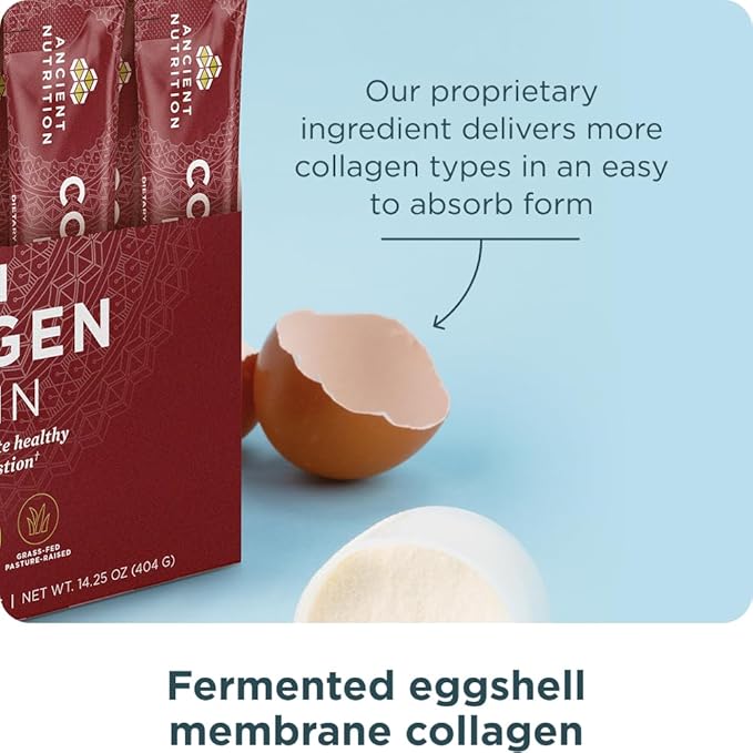 Ancient Nutrition Collagen Peptides Powder Multi Collagen Protein Women &amp Men Vitamin C Probiotics Hydrolyzed Collagen Supports Skin Joints Gut Health Unflavored 40 Stick Packs