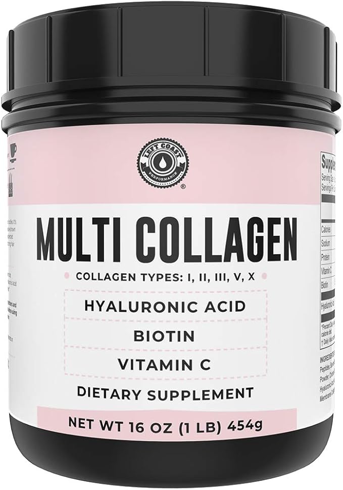 Left Coast Performance Chocolate Bone Broth and Multi Collagen Powder for Joint Hair Skin and Nails Support