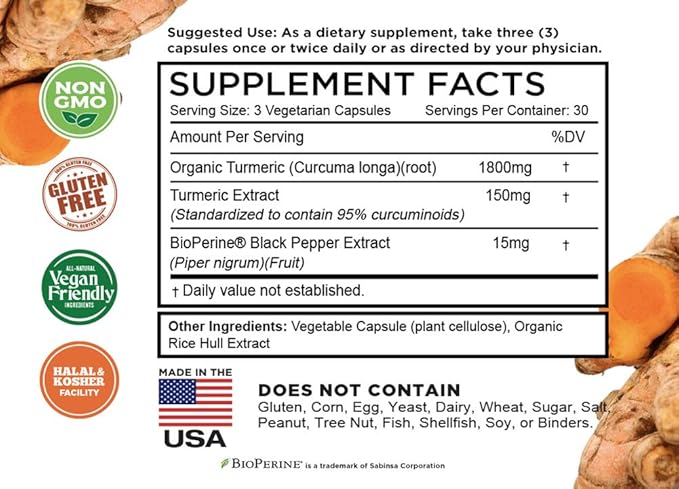 FarmHaven Milk Thistle 120 Capsules and Turmeric Curcumin 90 Capsules