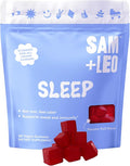 SAM+LEO Sleep Gummies for Kids &amp Teens with Melatonin Passion Flower &amp Vitamin B6 - Gentle Sleep Aid Gummies for Restful Sleep | Natural Drug Free Vegan &amp Gluten Free Passion Fruit Fla