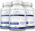 Approved Science GABA+ - Promote Calm Improve Sleep Boost Mood - GABA L-Theanine L-Arginine Vitamin B6 BioPerine - High Absorption - 180 Capsules - Vegan