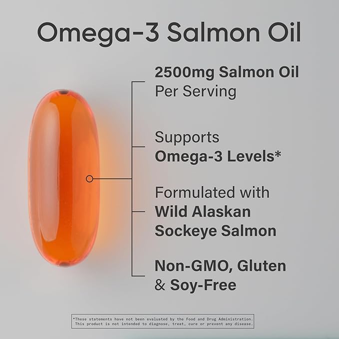 Sports Research® Supplements Pack - Omega 3 Salmon Oil + Vegan Vitamin D 5000iu &amp Mk7 Vitamin K 100mcg + CoQ10 (100mg)