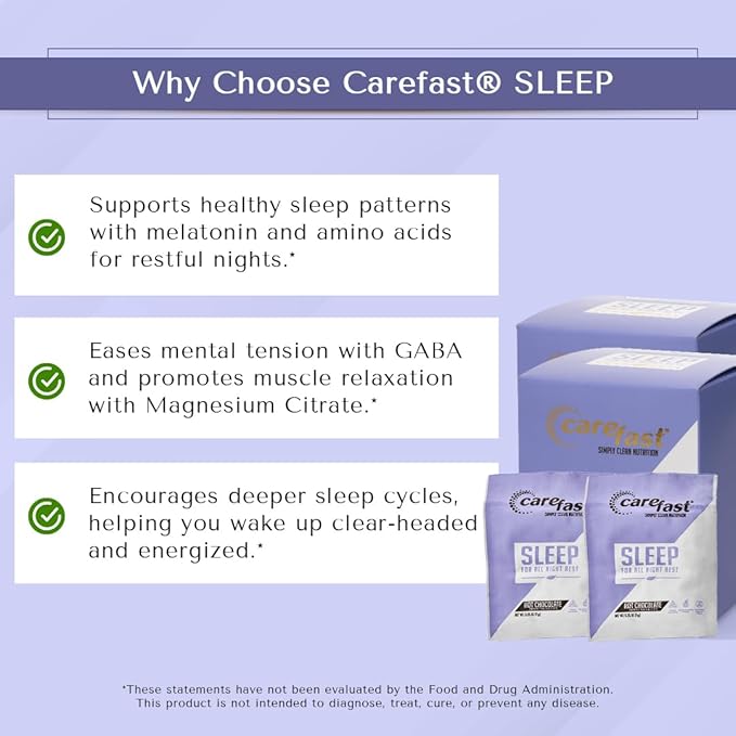 Sleep - Hot Chocolate Drink Mix - Natural Sleep Supplement - Box of 15 Packets