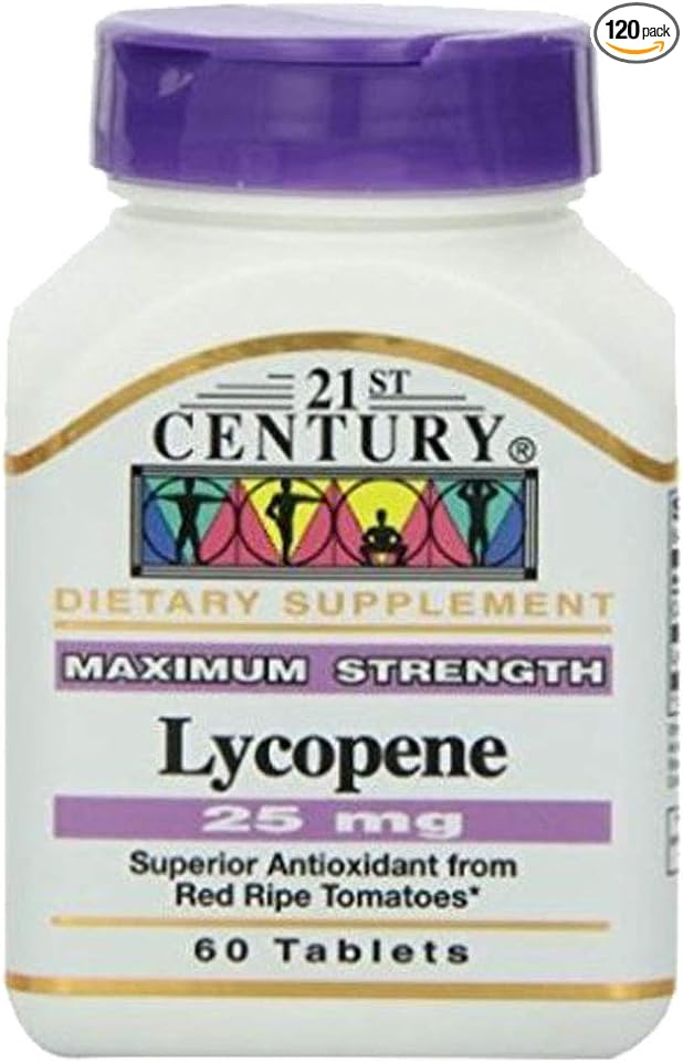 21st Century Lycopene 25 Mg Tablets 60-Count (Pack of 2)