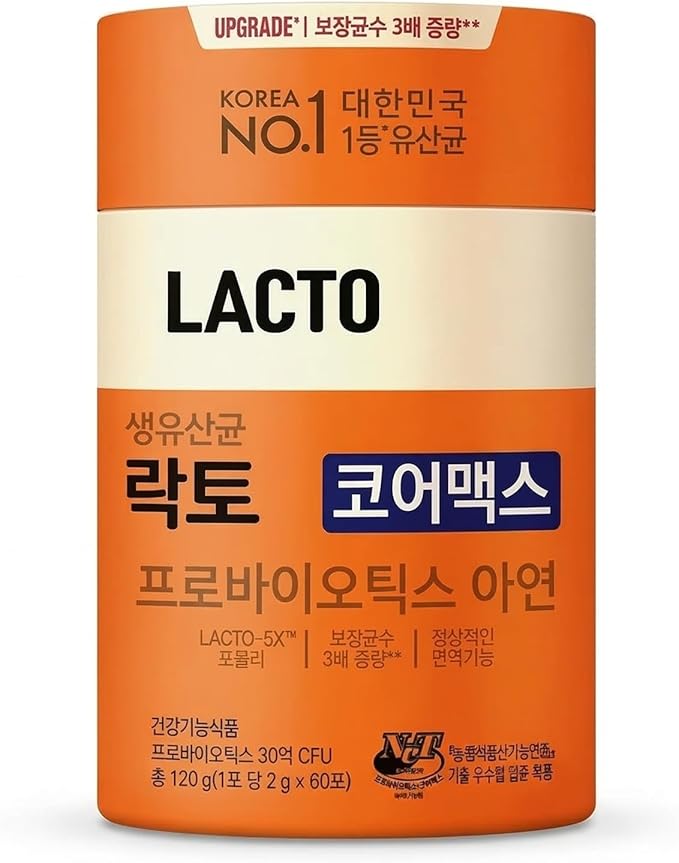 probiotic CoreMax 2g x 60 Pouch (120g) Zinc 3billion probiotics 락토핏 생유산균 코어맥스 프로바이오틱스