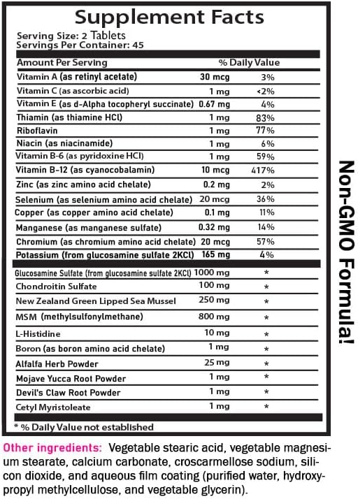 Chondroitin Blend Powder - JOINT SUPPORT COMPLEX - MSM Joint Formula Boron Enrichment Blend Joint Support Capsules Glucosamine Sulfate Powder Joint Mix Enhancer Flexibility 3 Bottles 270 Tablets