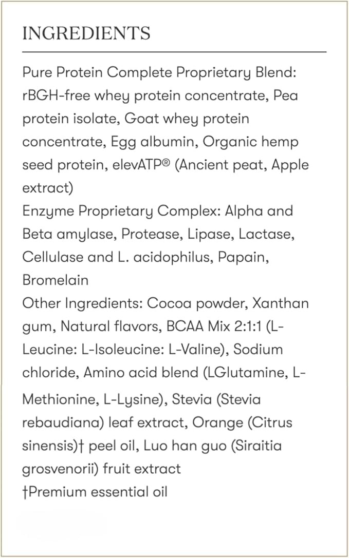 Young Living Pure Protein Complete Chocolate Deluxe 26.0 oz- Support for Lean Muscle and Post-Workout Recovery with Essential Oils and Probiotics for Fitness