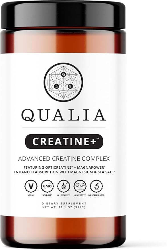 Qualia Creatine | Advanced Creatine Complex | 2 Sources + Magnesium | Optimized Absorption | Muscle Performance Brain Function &amp Healthy Aging