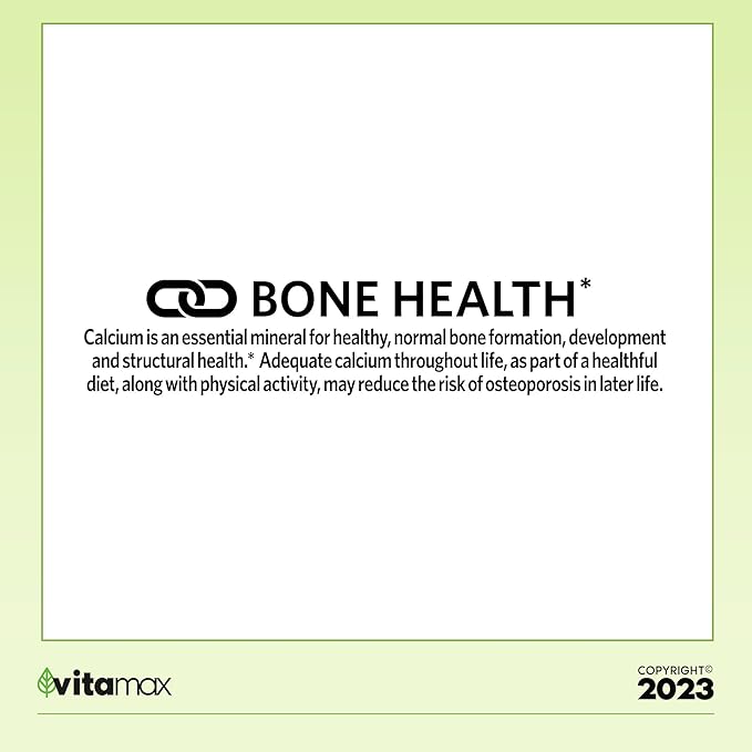 SV Calcium Calcium 600 mg 100 Tablets Bone Health Dietary Supplement Tablets Bundle - Pack of 2 with Vtmx Vitamin Guide