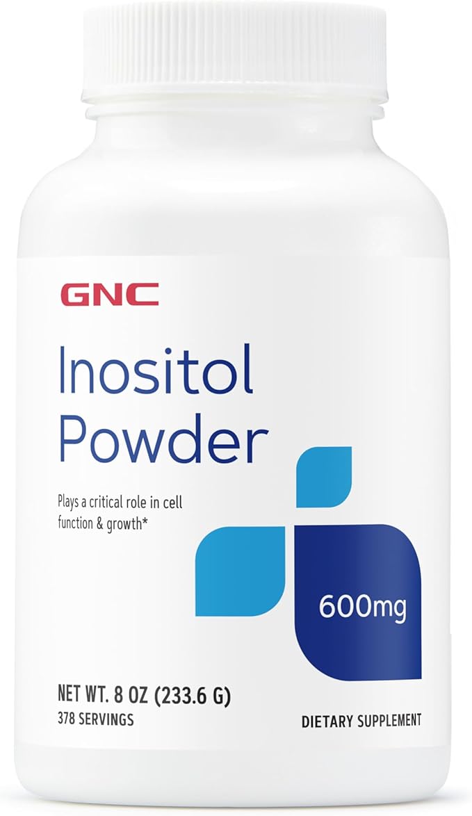 GNC Inositol Powder 600mg Plays Critical Role in Cell Function and Growth 378 Servings