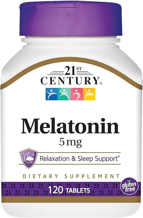 21st Century Melatonin 5mg Tablets - 120 ct Pack of 4