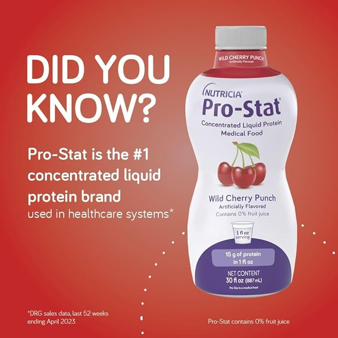 Pro-Stat Concentrated Liquid Protein Medical Food - Wild Cherry Punch 30 Fl Oz Bottle