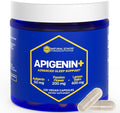 NATURAL STACKS Apigenin Supplement for Sleep - 50mg Apigenin &amp 600mg Lemon Balm - Melatonin Free Sleep Aid - with Passion Flower Extract for Stress Support* - 120 Lemon Balm Capsules