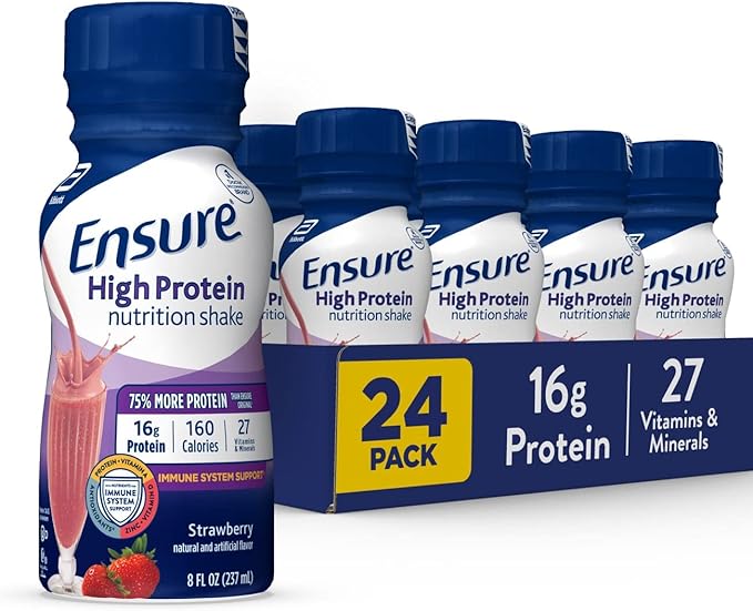 Ensure High Protein Nutritional Shake With Fiber 16g Protein Meal Replacement Shakes &amp High Protein Nutritional Shake 16g Protein Meal Replacement Shakes