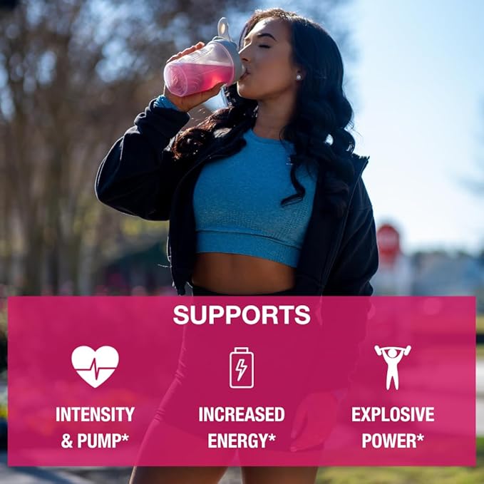 Honey Badger Pre Workout Powder Keto Vegan Preworkout for Men &amp Women Beta Alanine &amp Caffeine Sugar Free Natural Energy Supplement Wild Berry 30 Servings